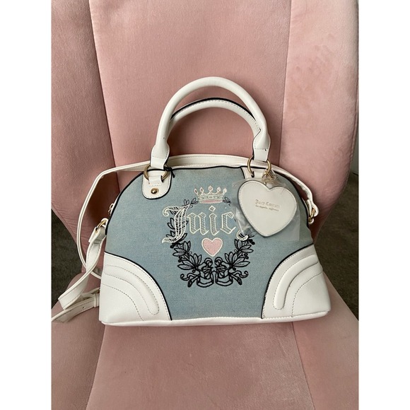 Juicy Couture Handbags - Juicy Couture Heritage Denim‎ Satchel Bag